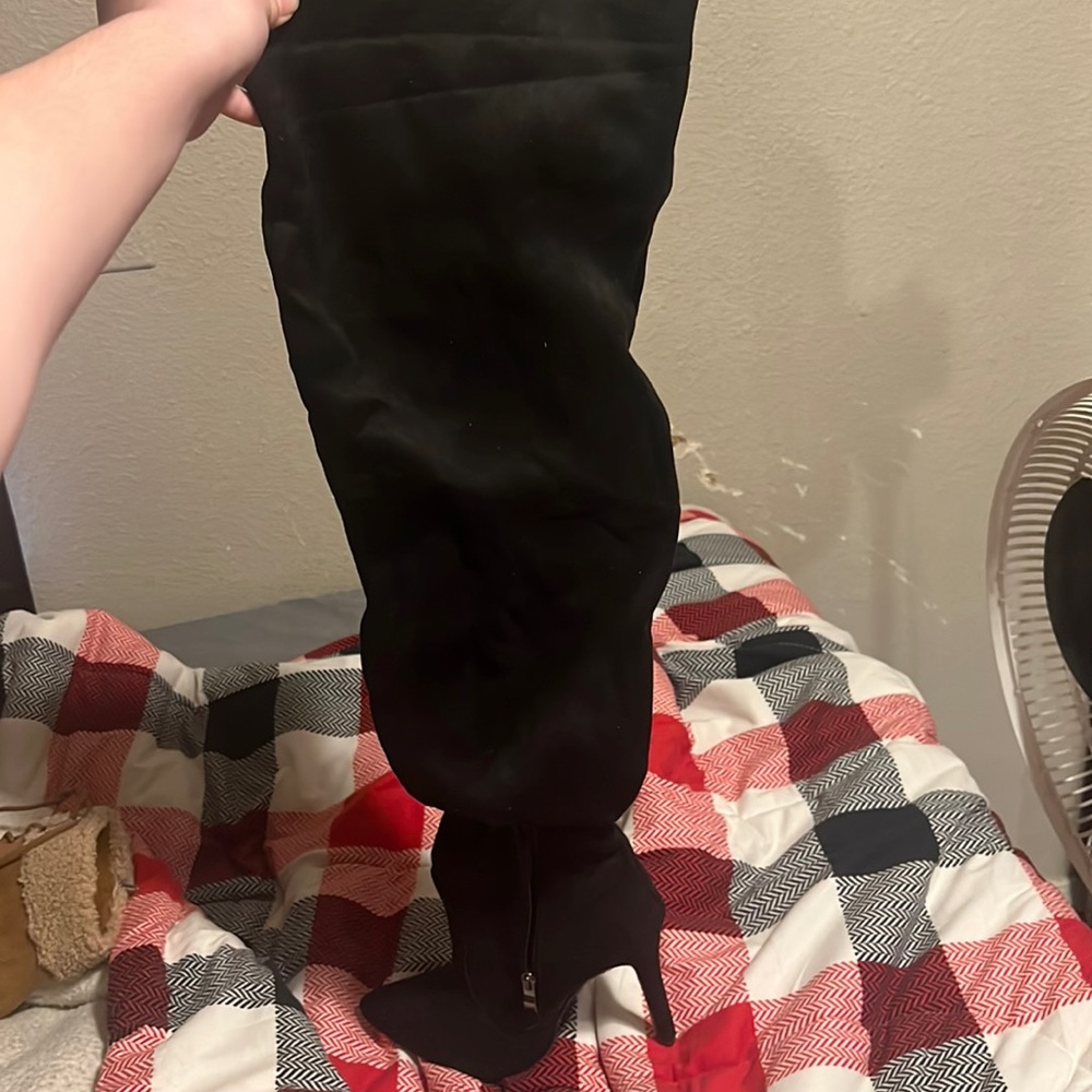 I call them my black hooker boots!!